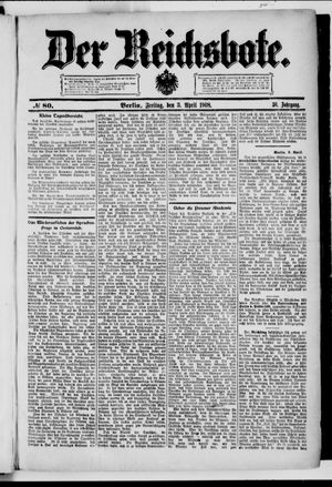 Der Reichsbote vom 03.04.1908