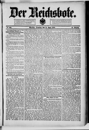 Der Reichsbote vom 14.04.1908
