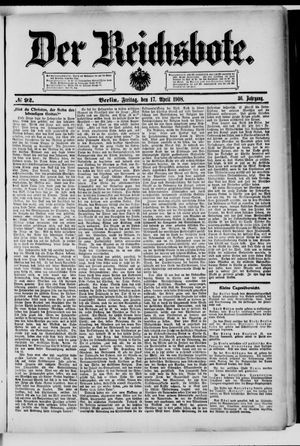 Der Reichsbote vom 17.04.1908