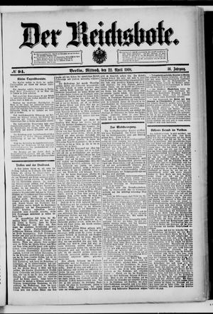 Der Reichsbote on Apr 22, 1908