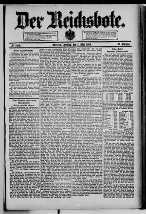 Der Reichsbote vom 01.05.1908