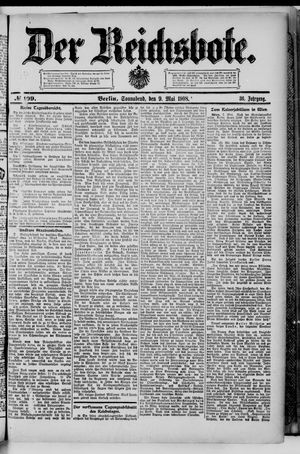 Der Reichsbote vom 09.05.1908