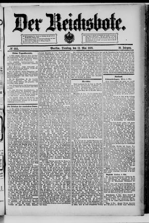 Der Reichsbote vom 12.05.1908