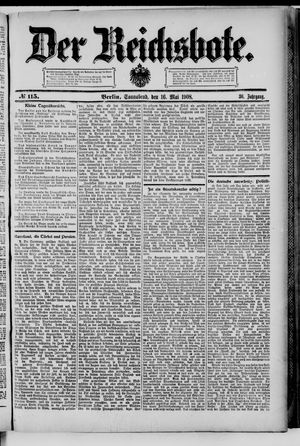 Der Reichsbote vom 16.05.1908