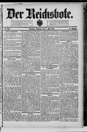 Der Reichsbote vom 17.05.1908
