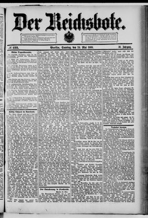 Der Reichsbote vom 24.05.1908