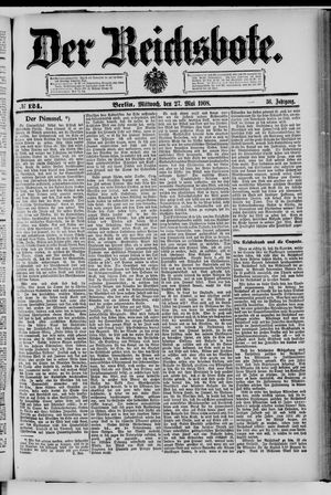 Der Reichsbote on May 27, 1908