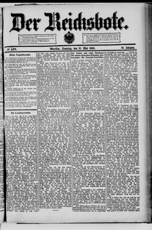 Der Reichsbote vom 31.05.1908