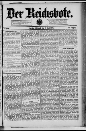 Der Reichsbote vom 03.06.1908