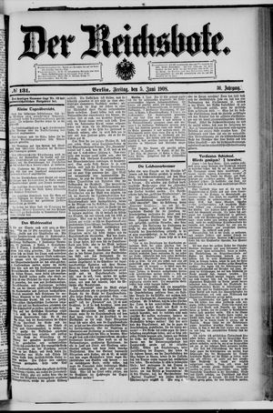 Der Reichsbote vom 05.06.1908