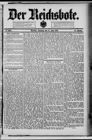Der Reichsbote vom 14.06.1908