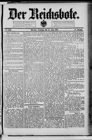Der Reichsbote vom 16.06.1908