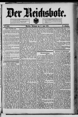 Der Reichsbote vom 17.06.1908
