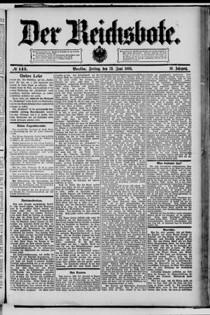 Der Reichsbote vom 19.06.1908