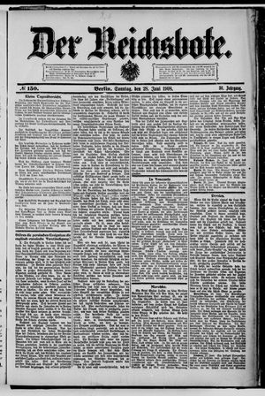 Der Reichsbote vom 28.06.1908