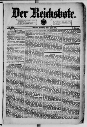 Der Reichsbote vom 01.07.1908