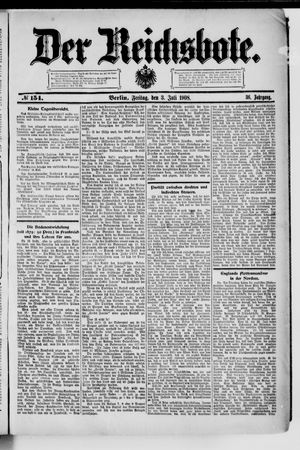 Der Reichsbote on Jul 3, 1908