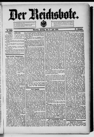 Der Reichsbote vom 17.07.1908