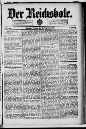 Der Reichsbote vom 22.09.1908