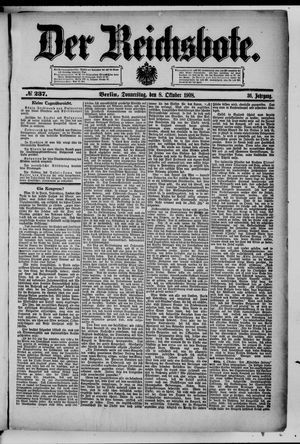 Der Reichsbote vom 08.10.1908