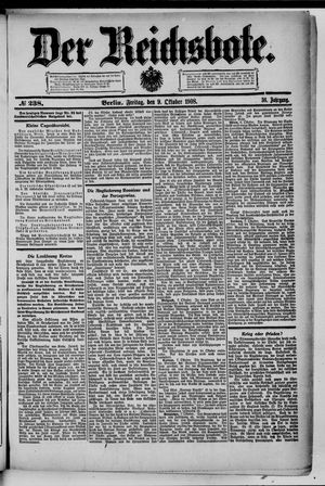 Der Reichsbote vom 09.10.1908