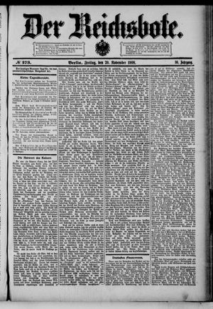 Der Reichsbote on Nov 20, 1908