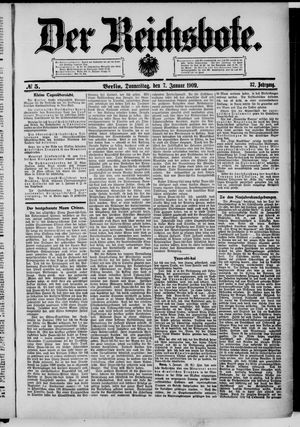 Der Reichsbote vom 07.01.1909