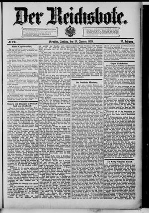 Der Reichsbote on Jan 15, 1909