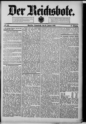 Der Reichsbote vom 16.01.1909