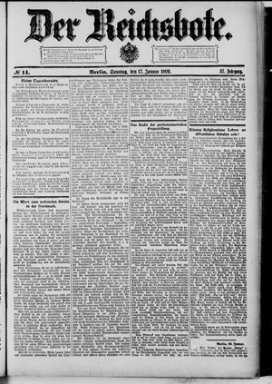 Der Reichsbote vom 17.01.1909
