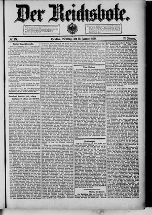 Der Reichsbote on Jan 19, 1909