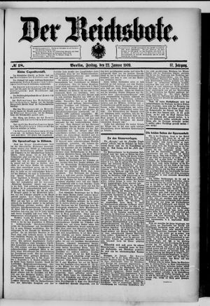 Der Reichsbote vom 22.01.1909