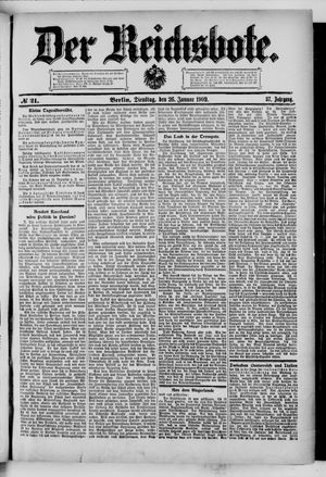 Der Reichsbote vom 26.01.1909