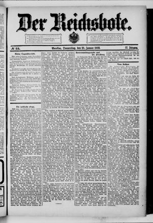 Der Reichsbote vom 28.01.1909