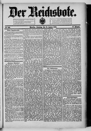 Der Reichsbote vom 31.01.1909