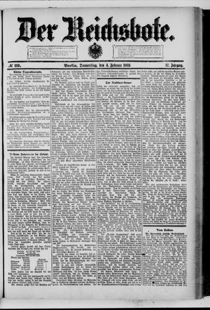 Der Reichsbote vom 04.02.1909