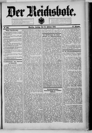 Der Reichsbote vom 12.02.1909