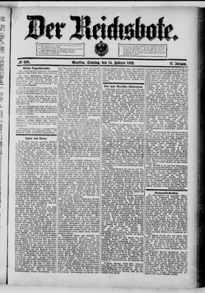 Der Reichsbote vom 14.02.1909