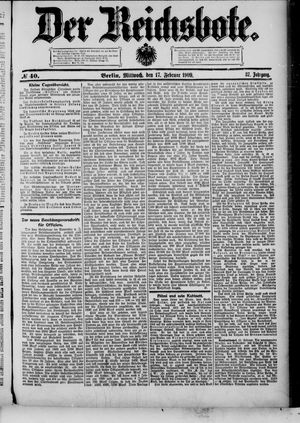 Der Reichsbote vom 17.02.1909
