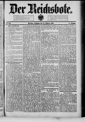 Der Reichsbote vom 21.02.1909