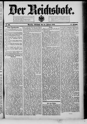 Der Reichsbote vom 24.02.1909