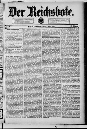 Der Reichsbote on Mar 11, 1909