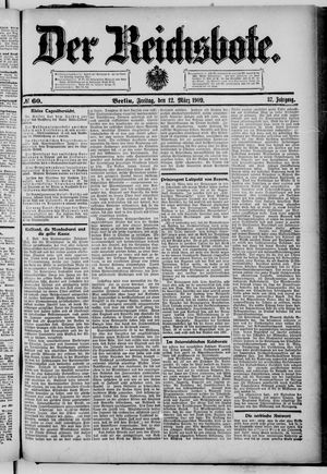 Der Reichsbote on Mar 12, 1909