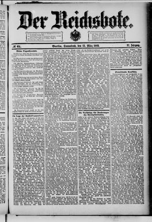 Der Reichsbote vom 13.03.1909
