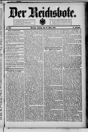 Der Reichsbote vom 19.03.1909