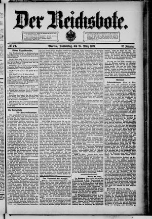 Der Reichsbote vom 25.03.1909