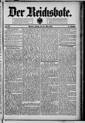 Der Reichsbote vom 26.03.1909