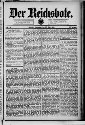 Der Reichsbote vom 27.03.1909