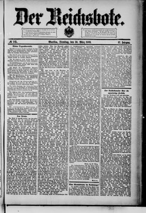 Der Reichsbote vom 30.03.1909