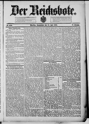 Der Reichsbote vom 10.07.1909